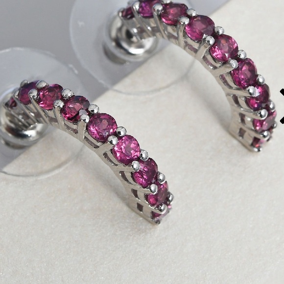 🌺Orissa Rhodolite Garnet Earrings🌺 - Picture 8 of 11